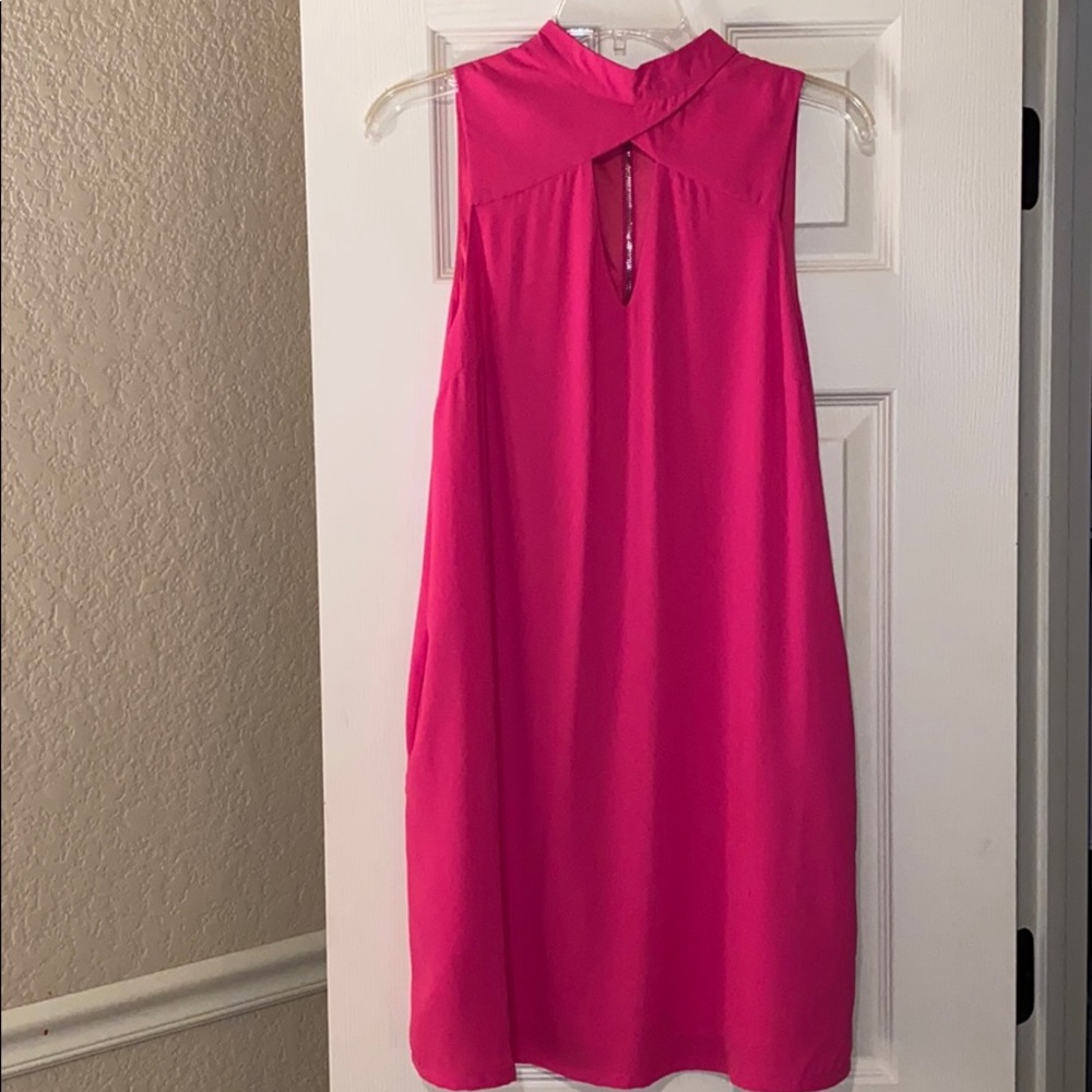 Hot pink dress